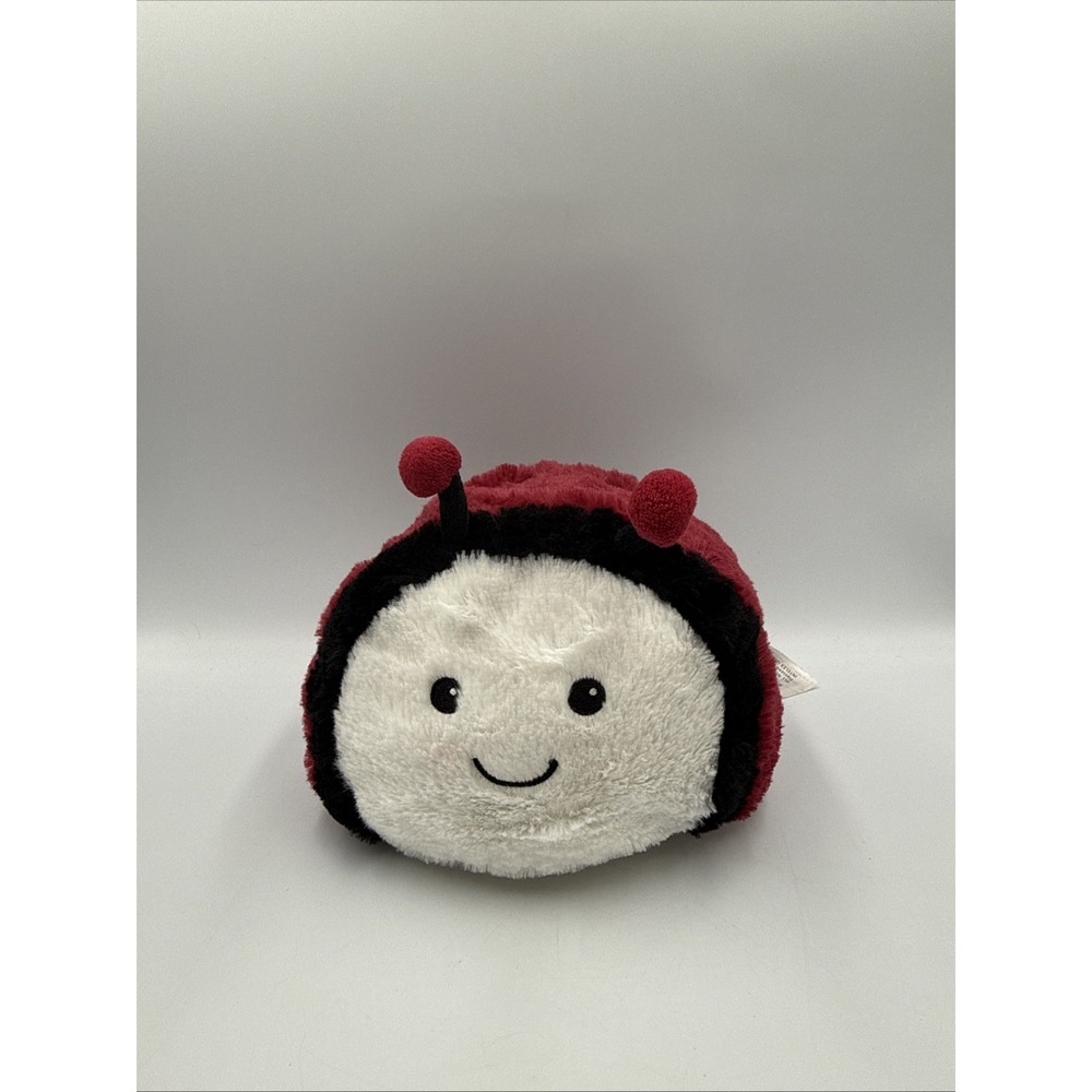 Warmies Ladybug 12" Lavender Scented Stuffed Animal Black Brown Heatable New